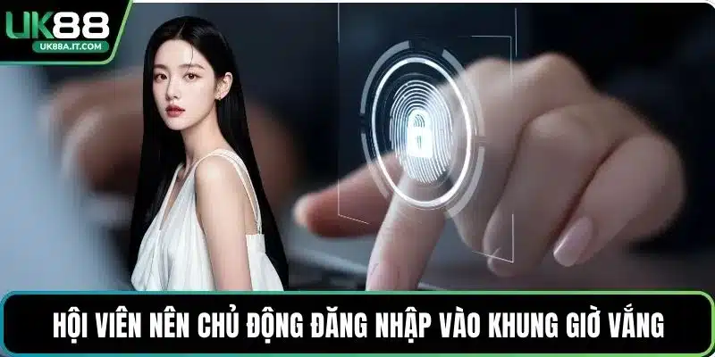 Hội viên nên chủ động đăng nhập vào khung giờ vắng
